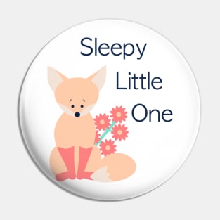 Sleepy Little One Fox Pin