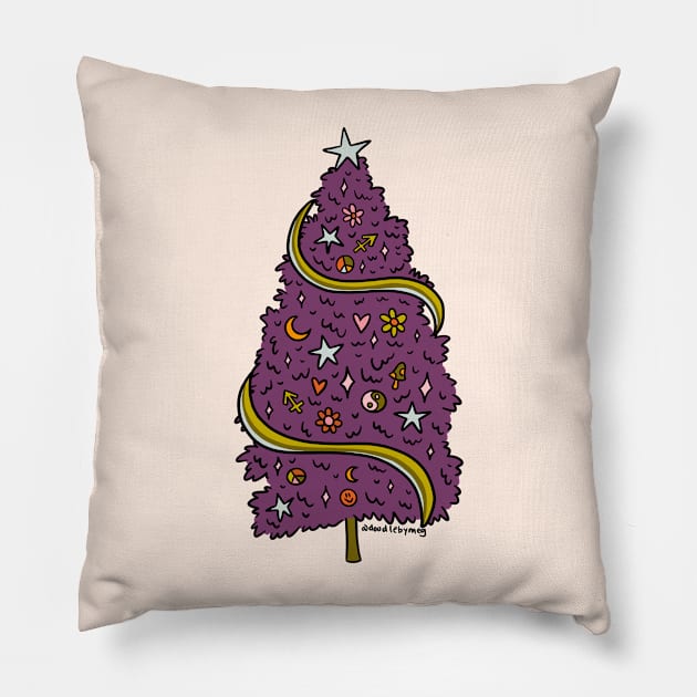 Sagittarius Tree Pillow by Doodle by Meg