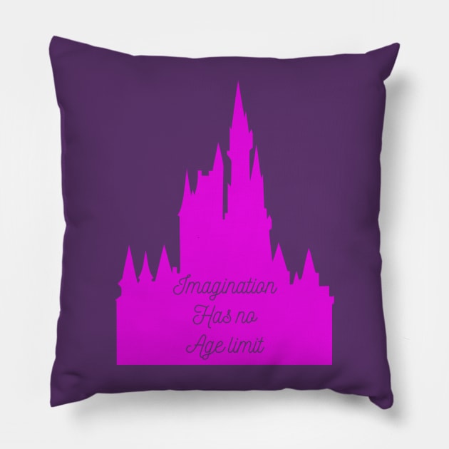 Imagination has no age limit Pillow by old_school_designs