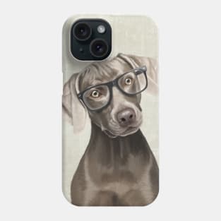 The elegant Mr. Weimaraner Phone Case