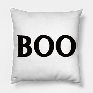 BOO Minimalist Scary Halloween Pillow