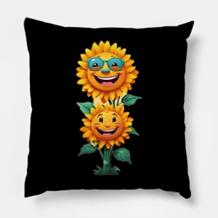 Sunny Blooms Apparel: Spread Joy with Cheerful Sunflower Tees Pillow