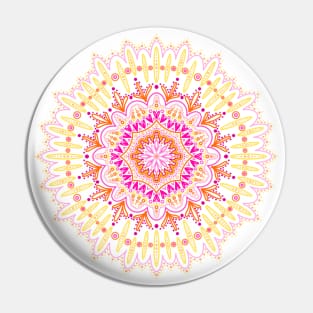 Sunset Mandala Pin