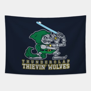 Thunderclap Thievin' Wolves Tapestry