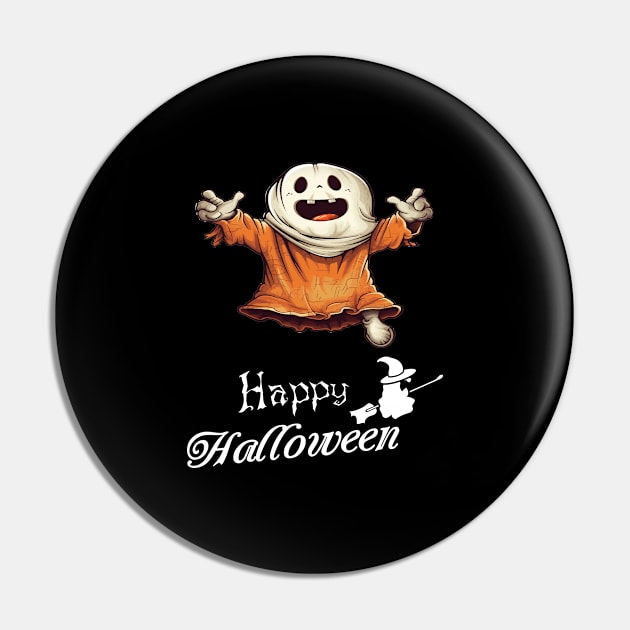 Happy Halloween Pin by ArtfulDesign