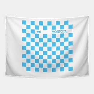 Juan Pablo Montoya Racing Flag Tapestry