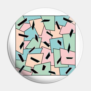 Graphic Party Rainbow Colors Memphis Design Pattern Pin