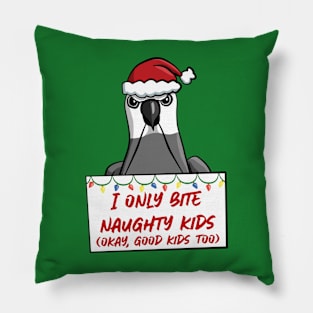 Only Bite Naughty Kids White Face Cockatiel Pillow