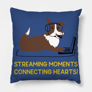 Live streamers connect people and hearts Pillow