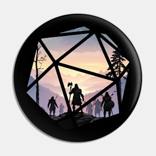 DnD D20 Landscape Pin