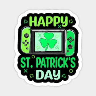 Video Gamer Funny Shamrock Happy St Patrick's Day Magnet