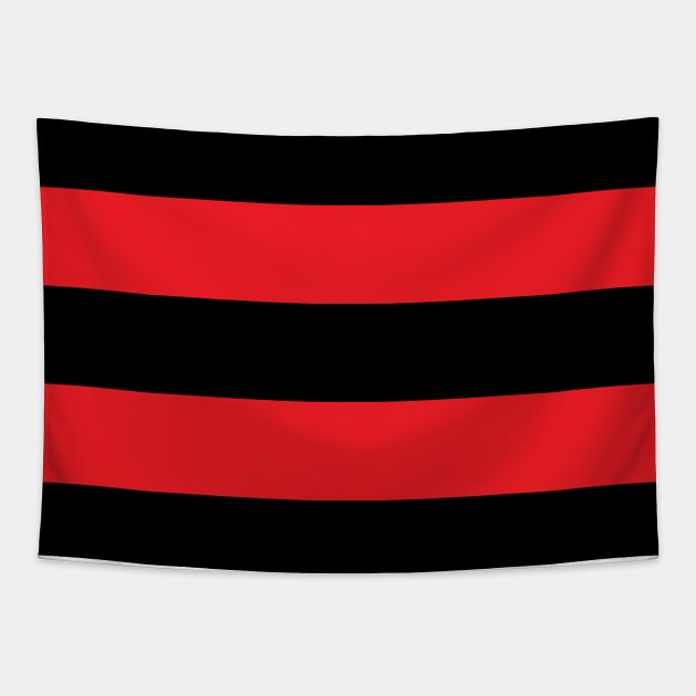 Black and Red Flag Tapestry by AnnaBanana