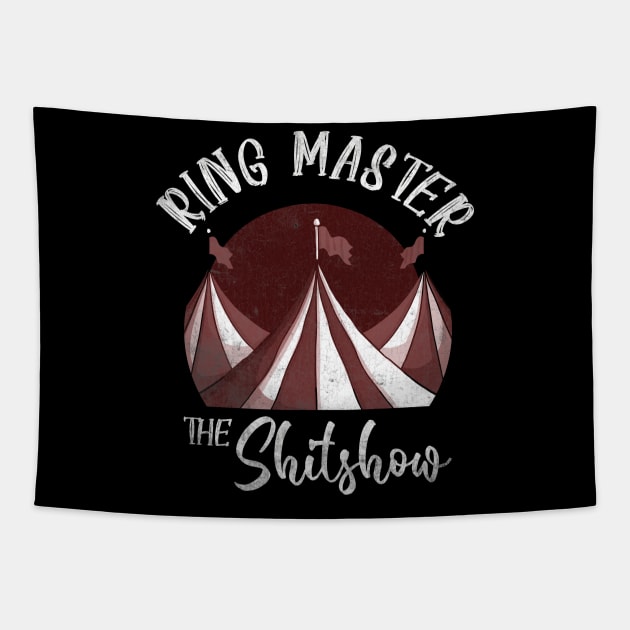 ringmaster of the shitshow Tapestry by Suisui Artworks