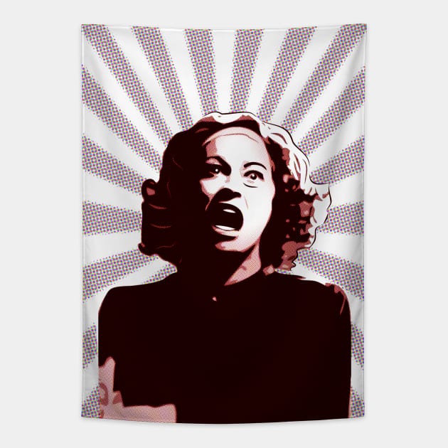 Mommie Dearest - No Wire Hangers, Ever - Pop Art Tapestry by williamcuccio