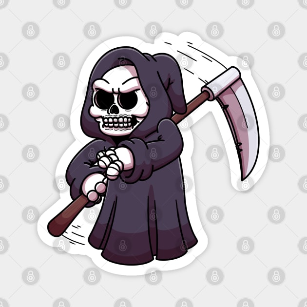 Grim Reaper Doing Tricks Magnet by TheMaskedTooner