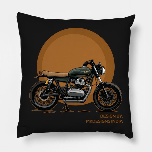 Intercepter 650 by MKdesigns Pillow by ASAKDESIGNS