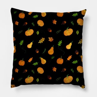 Cute orange autumn/Fall pattern Pillow