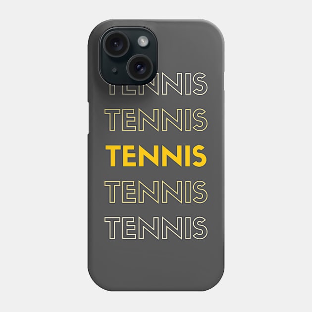 Tennis Scroll Phone Case by MDP Tennis Designs