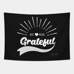 Be Grateful Now Graphic Print Tapestry