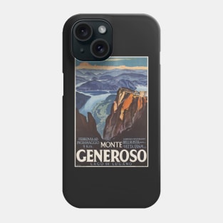 Monte Generoso, Travel Poster Phone Case