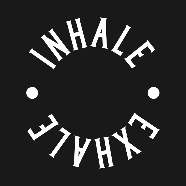 Inhale Exhale Yoga, Marathon Running, and Gym Gift by CaptainHobbyist