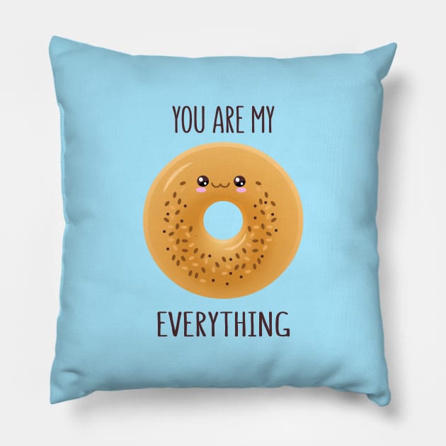 My Everything Bagel Pillow by AnishaCreations