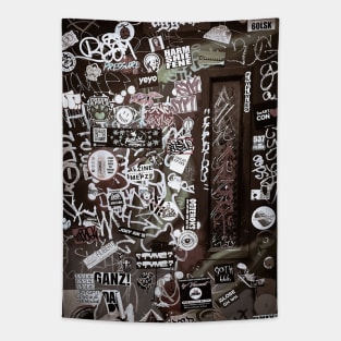 Graffiti Tag Sticker NYC Tapestry