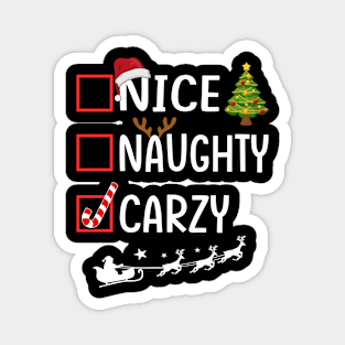 nice naughty crazy Magnet