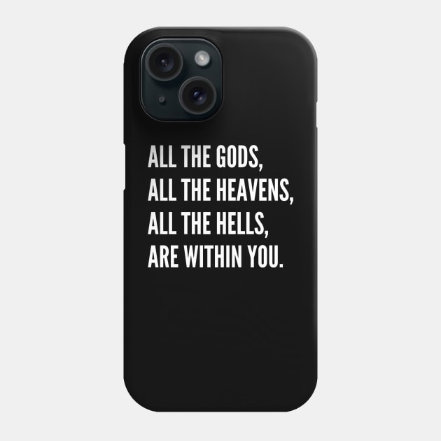 All The Gods Phone Case by Oolong