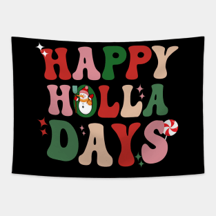 Retro Happy holla days Tapestry