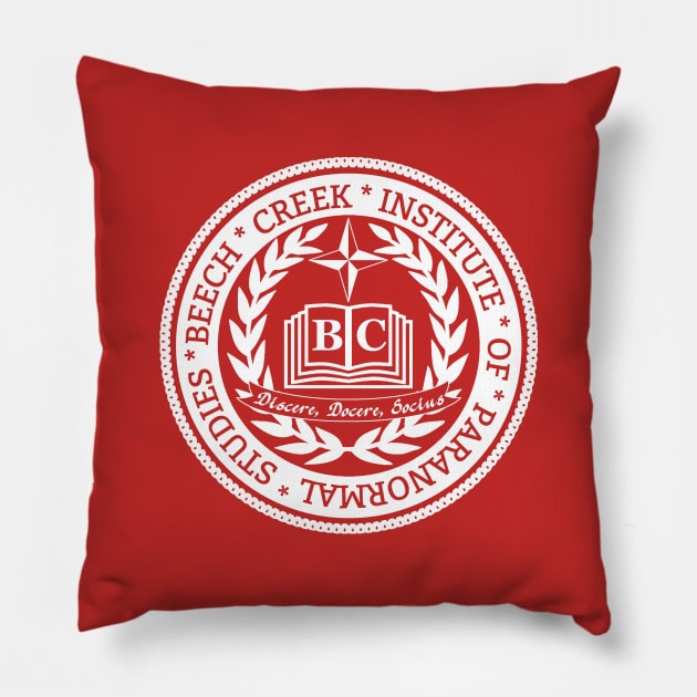 Beech Creek Institute of Paranormal Studies Seal Pillow by J. Rufus T-Shirtery