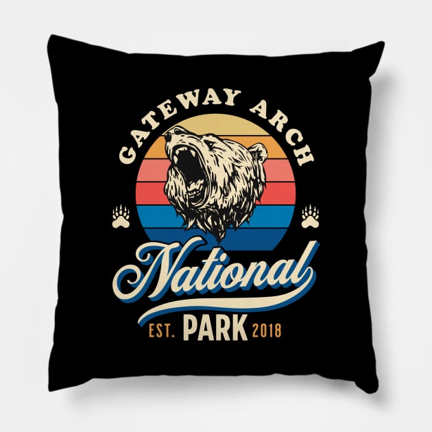 Gateway Arch National Park Pillow by Alien Bee Outdoors