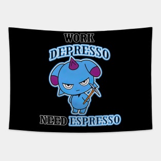 Work depresso need espresso Tapestry