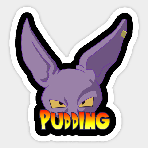 Beerus Pudding Dbz Sticker Teepublic Uk - beerus the god of destruction roblox