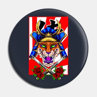 Samurai Fox | Bluegold Kabuto Pin