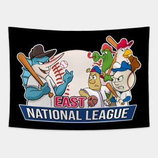 Marlins vs the National League East Division Baseball Shirt Tapestry