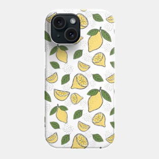 Happy Lemons - Cute Lemon Pattern Phone Case