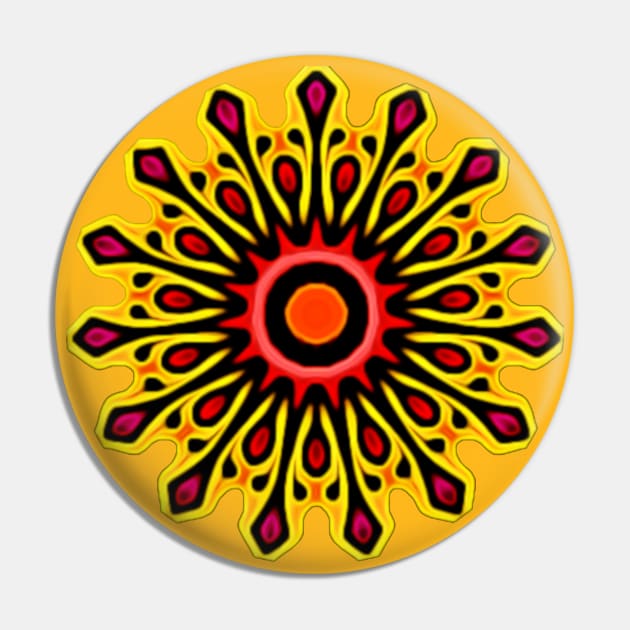 Sunburst Pin by StrangeCircle