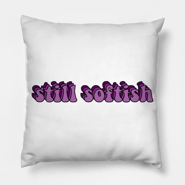 Tiktok Purple Still Softish Design Pillow by Lauren Cude