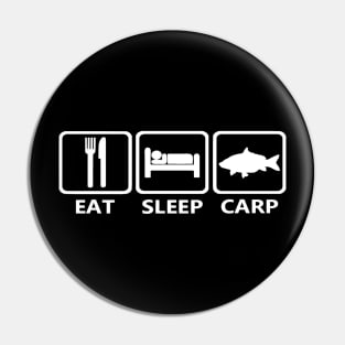 EAT SLEEP CARP FOR FISHERMAN Pin