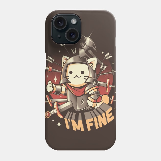 I'm Fine Phone Case by Ilustrata