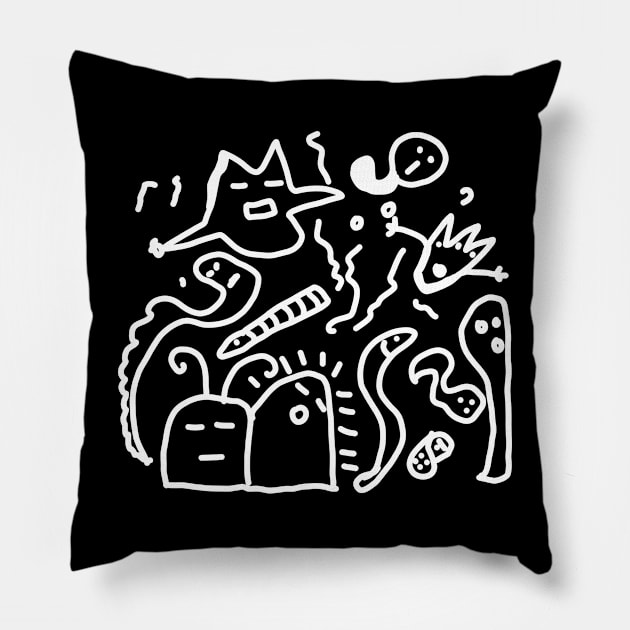 Doodle Pillow by Fandie