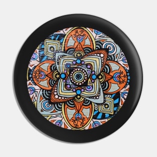 70's Vibe Mandala Pin