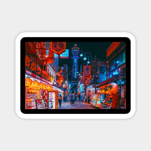 Osaka Anime Nights Magnet by HimanshiShah