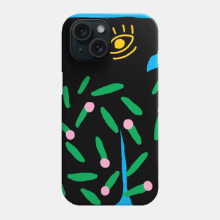 Plant, take care and let it grow - Abstract Minimal Illustration Phone Case