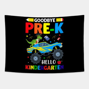 Kids Goodbye Pre-K Hello Kindergarten Graduation Class 2024 Tapestry