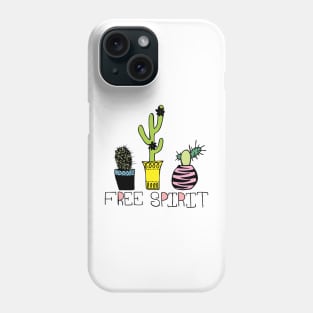 Free Spirit with Cactus Phone Case