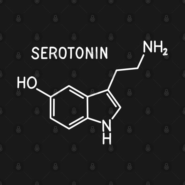 Serotonin molecule by valentinahramov