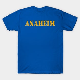 Los Angeles Angels of Anaheim text Distressed Vintage T-shirt 6 Sizes