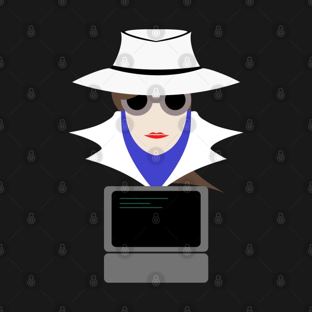 Lady White (Cauc W/Computer): A Cybersecurity Design by McNerdic